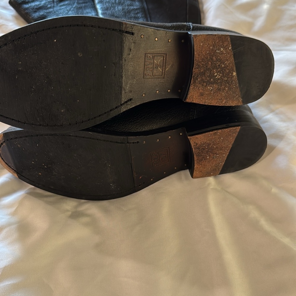 Frye Molly Gore Black Boots 6 1/2 - Picture 3 of 8